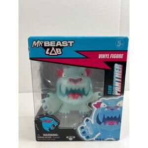 MrBeast Lab Glow Panther Vinyl Figure - Used / Opened Box - Glow in Dark